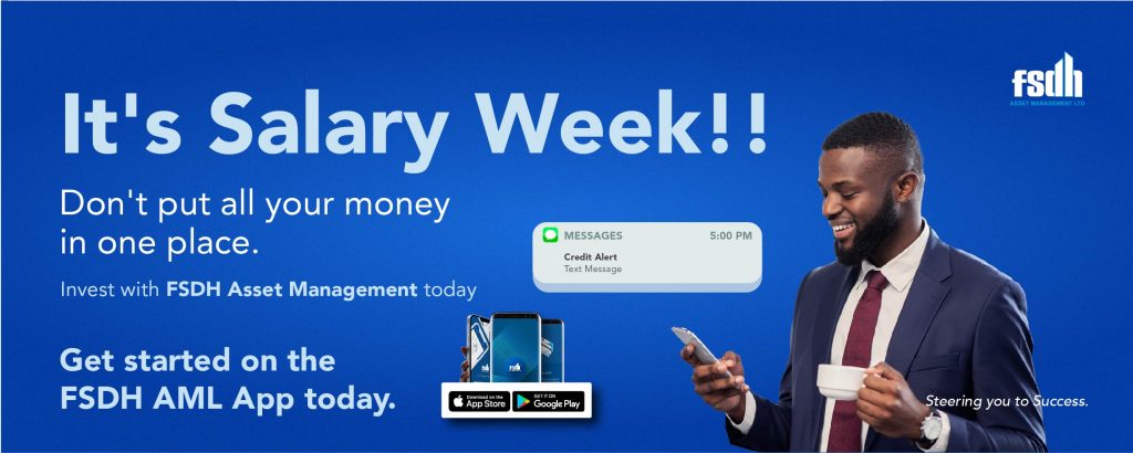 its salary week, don't spend all your money in one place. Make sure to invest in mutual funds